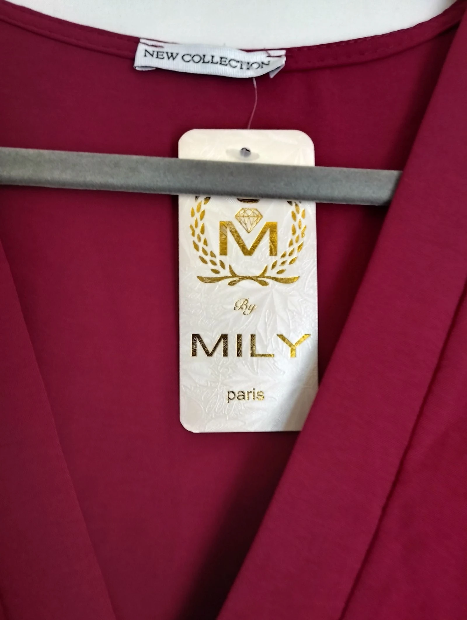 Robe courte bordeaux mily paris xl  – photo 3